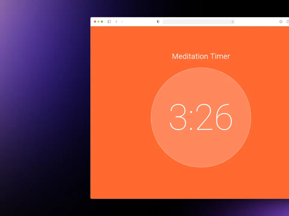 Meditation timer